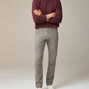 J.CREW Mens 484 Slim fit Stretch Chino Work Pants Jet Gray Size 34 W x 32 L NWT